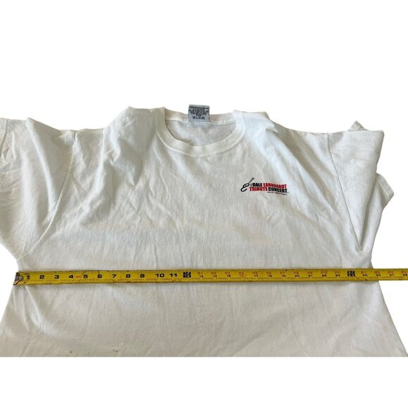 Chase Authentic Mens T Shirt Size XL White Dale Earnhardt Tribute Concert Print - Picture 8 of 10
